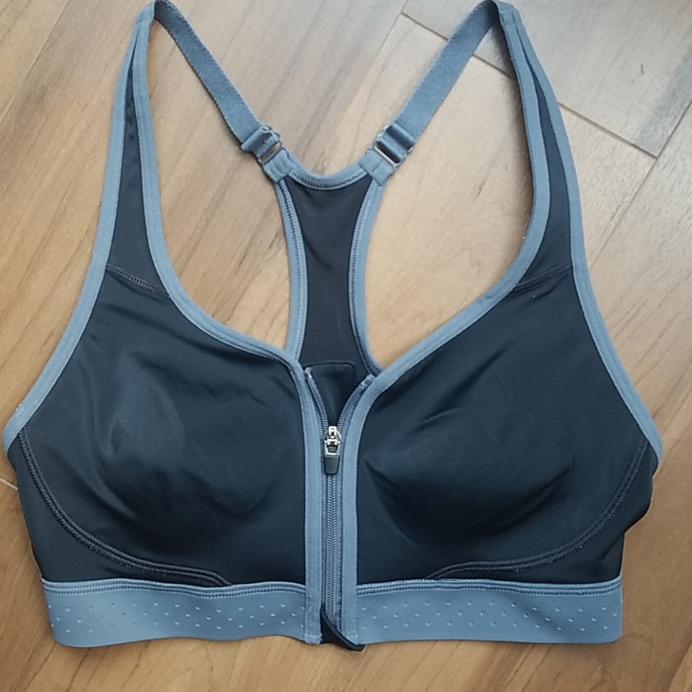Champion Zipper Front Sports Bra Size Small